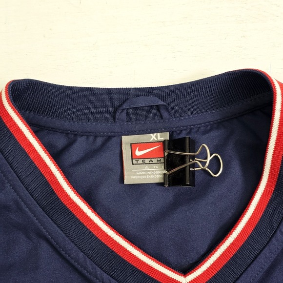 Vintage Nike Ole Miss Rebels NCAA Windbreaker Pullover Center Swoosh Side Zip XL - Picture 5 of 13